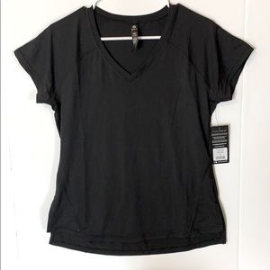 90 Degree Women’s Black Workout Shirt Size Small